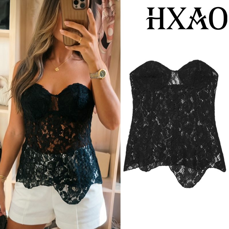 Strapless Bra Backless - HXAO Top a Tubino da Donna,