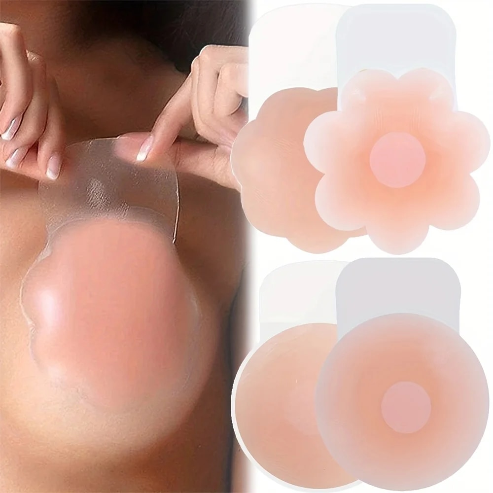 Push Up Bra Padded - 1 Paia Copricapezzoli In Silicone Sollevare