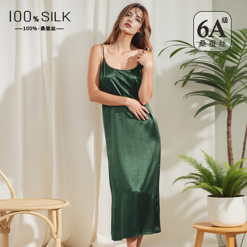 Robe Silk Women - Abito da Notte Lungo in Seta