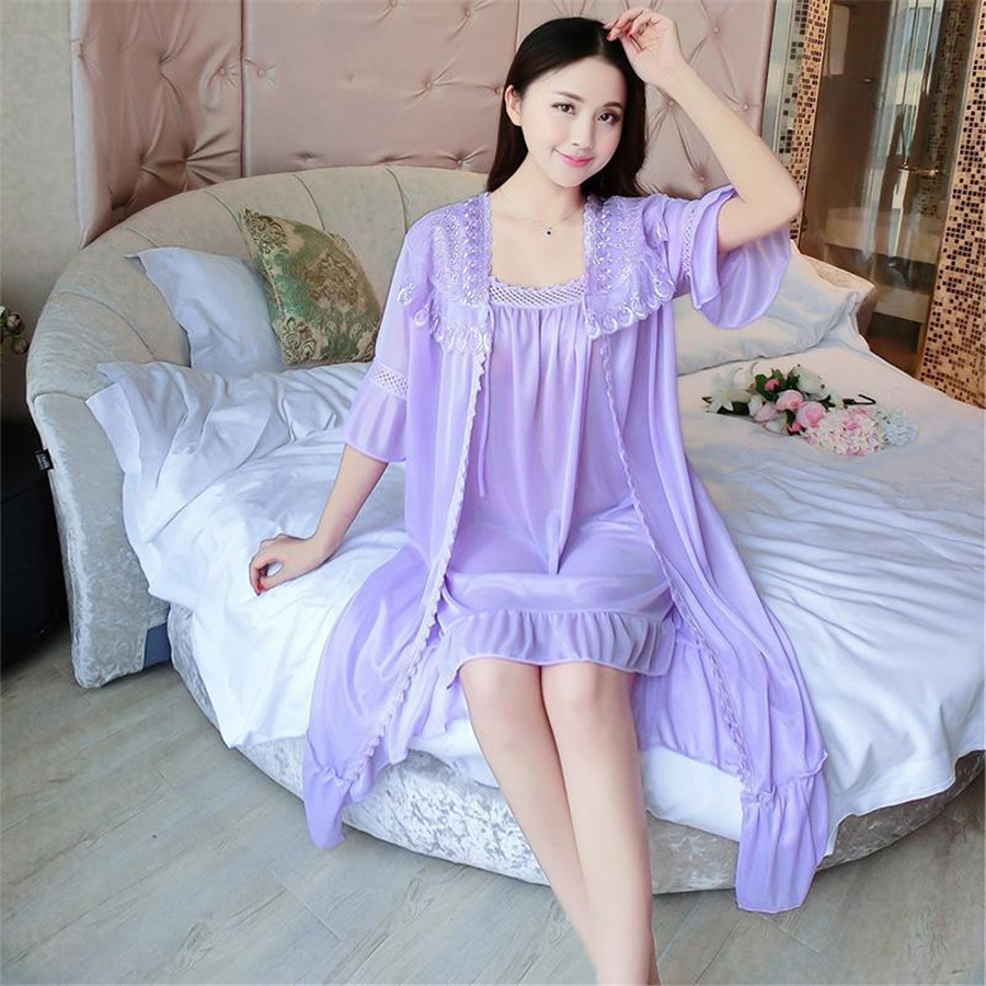 2024 Camicia da notte sexy con - Robe Silk Women recensione e prezzo