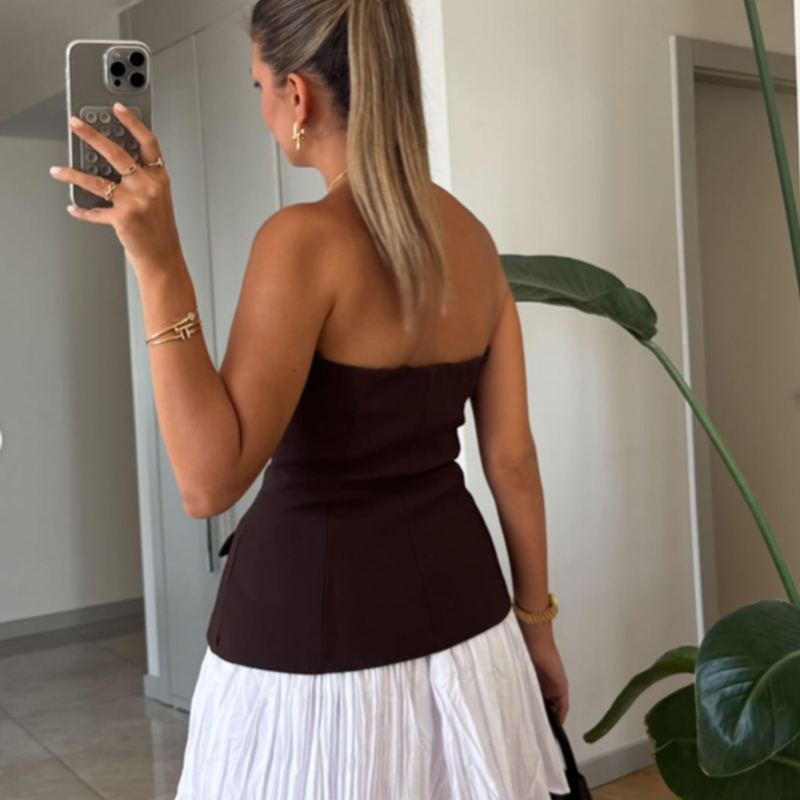 HXAO Top senza spalline Corset - Strapless Bra Backless recensione e prezzo